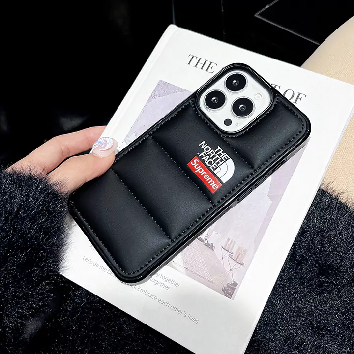 iphone 15 カバー ブランドロゴ the north face