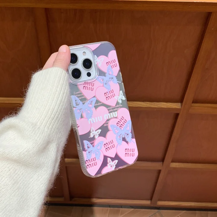 ハイブランド miumiu風 iphone 15pro max ケース