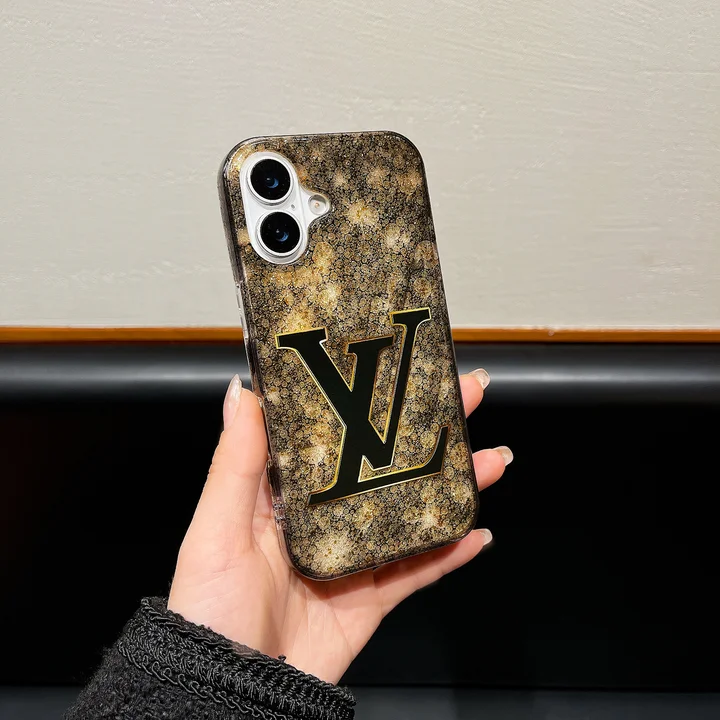 LV iphone16ケース 金箔 グリッター