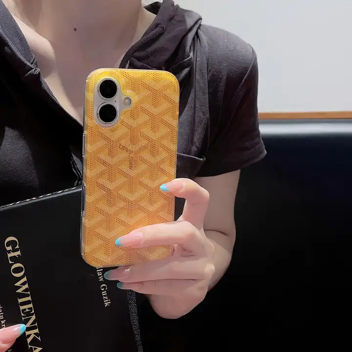 PE ブランド カバー アイフォーン 16 goyard 