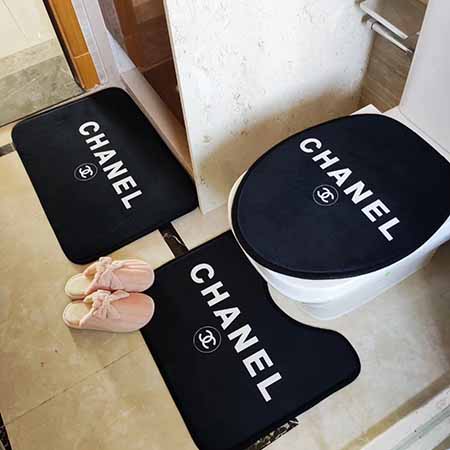 chanel トイレマット ccロゴプリント シャネル ドアマット/u型トイレ ...