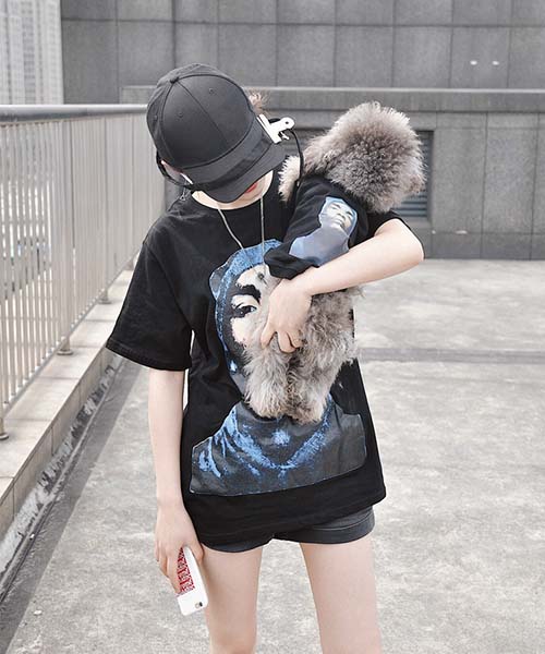 vetements snoop dogg プリント tシャツ 犬用 ヴェトモン ブラック ...