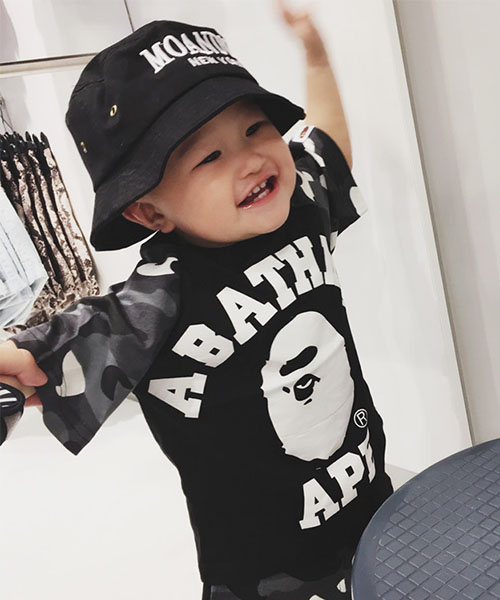 a bathing ape tシャツ キッズ 親子服 アベイシングエイプ bape kids ...