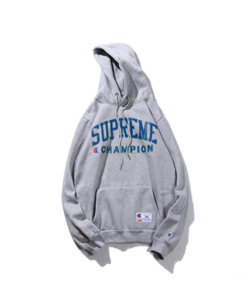 Supreme×champion コラボ プルオーバーパーカー-