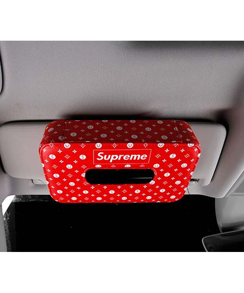 シュプリームｘヴィトン ティッシュケース 車用 lv supreme ティッシュ