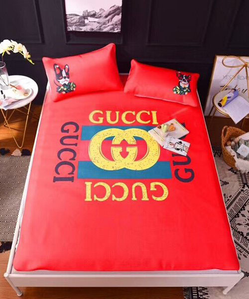 グッチ ひんやり敷きパットセット ベッドパット1枚 ピローケース2枚 Gucci 夏用寝具