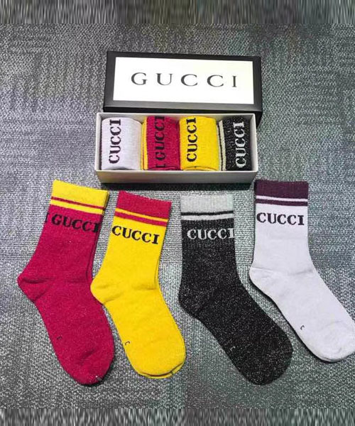 【お得新作登場】グッチ ハイソックス 靴下 ウール シェリー GUCCI ソックス